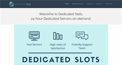 Desktop Screenshot of dedicatedslots.com